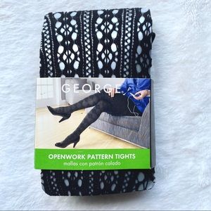 🆓 w Purchase - George Openwork Fishnet Tights